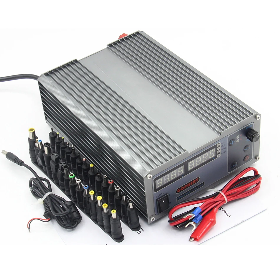 

Mini CPS-3220 DC Power Supply + 37pcs DC head Banana clip wire EU UK US adapter OVP/OCP/OTP low power 110V - 230V 0-32v 0-20A