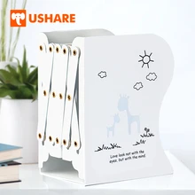 USHARE полый держатель книги оленя стенд металлический держатель для книг Регулируемый книжные концы офисная кружка настольная утварь