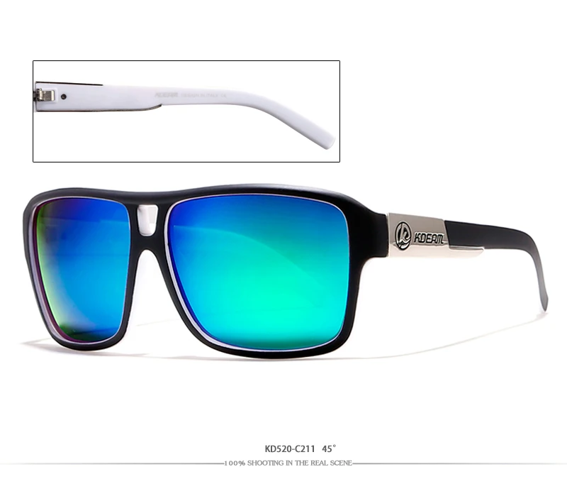 УФ-Блокировка поляризованные солнцезащитные очки мужские пляжные спортивные солнцезащитные очки Polaroid унисекс 60'mm Квадратные