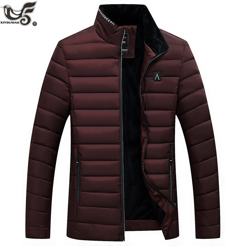 

Winter Jacket Men Fashion cotton-padded down Jacket Mens slim fit Jackets and Coats Man Winter Parkas clothes size M~4XL