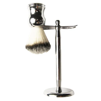 

New Arrival Male Face Beard Black Badger Hair Shaving Brush+Stainless Steel Shaving Razor Stand Men's Shaving Razor Set