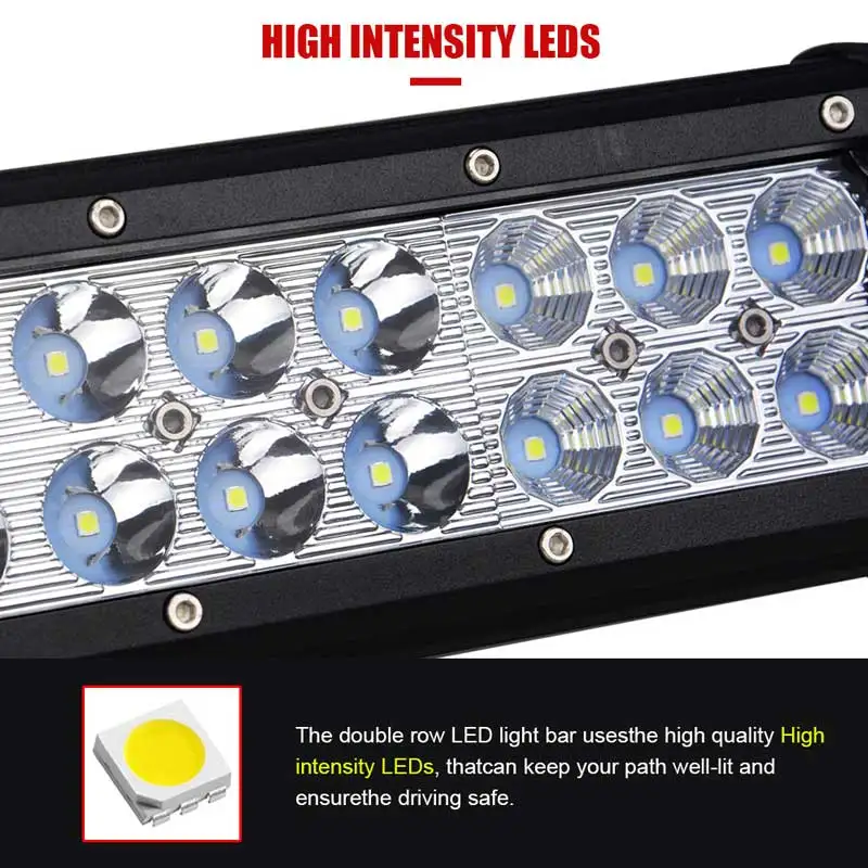 LED Headlights 20''126W Offroad 12V Work Bar Combo Beam For Car Truck Tractor Trailer ATV UTV SUV 4WD 4X4 Boat Extra fog light