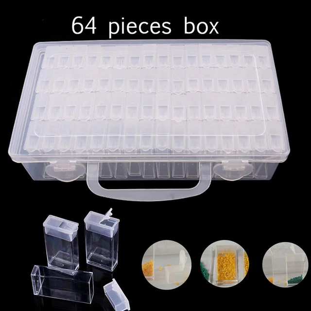 

Diamond Painting Tools Beads Container Resin Rhinestone Daimant Embroidery Stone Storage Accessory Mosaic Convenience Box