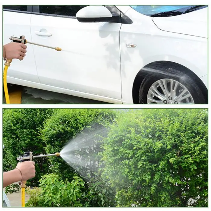 Распылитель высокого давления, металлический шланг для воды, Распылительная насадка для мытья автомобиля, полива газонов, орошения сада, ТБ
