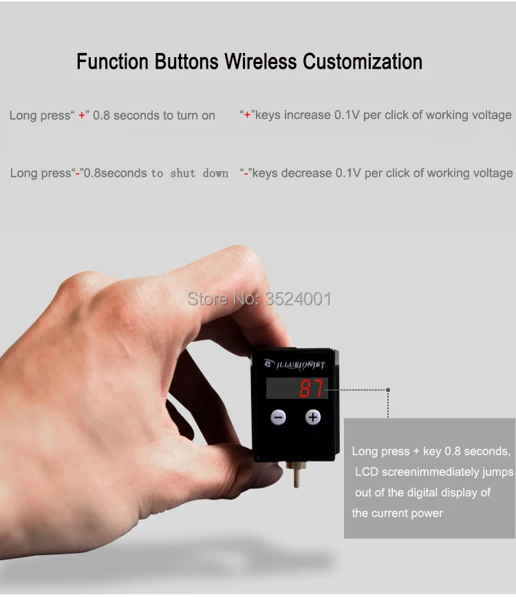Мини беспроводной источник питания для татуировки для автоматического соответствия татуировки Ротационная Машина Перманентный макияж энергоэффективный