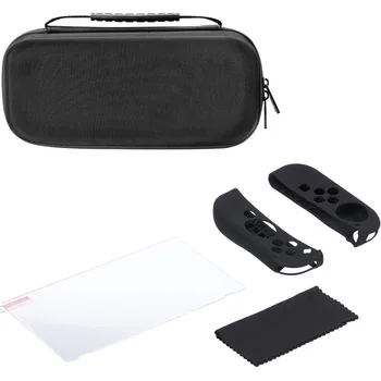 

Nintend Switch 19 Game Shell Card Holder Protection Kit for Nintendos Switch Carrying Case and Tempered-glass Screen Protector