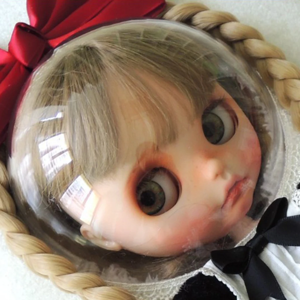 5-14cm Diameter Head Cover Doll Face Make Up Protection Mask Bag Transparent Mask Acrylic for Blythe Azone Dollfie SD DD BJD