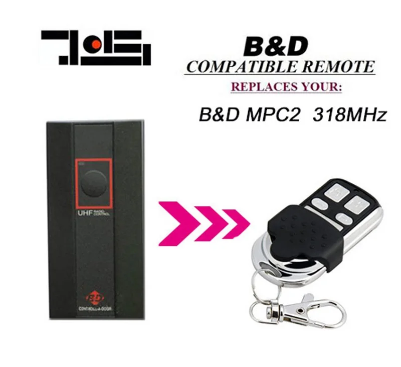 

For BND CONTROLL-A-DOOR MPC2 318MHz Garage Door Remote Control