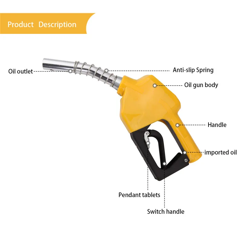 Индикатор расхода масляного пистолета, сопло топлива, бензина, дизельного масла, воды, заправочный пистолет, инструмент для впрыска топлива, автоматическое отключение