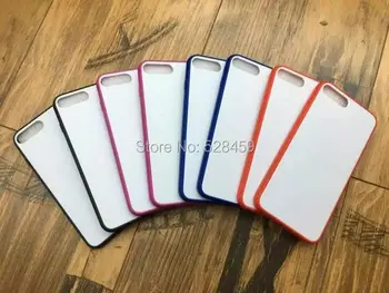 

100pcs/lot New DIY TPU+PC back cover Case For iPhone 7 4.7 inch/iphone 7 Plus