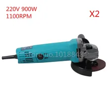2pcs/Lot 220V 900W 11000r/m Wheel Dia 100mm Angle Grinder Polishing machine Grinding Machine