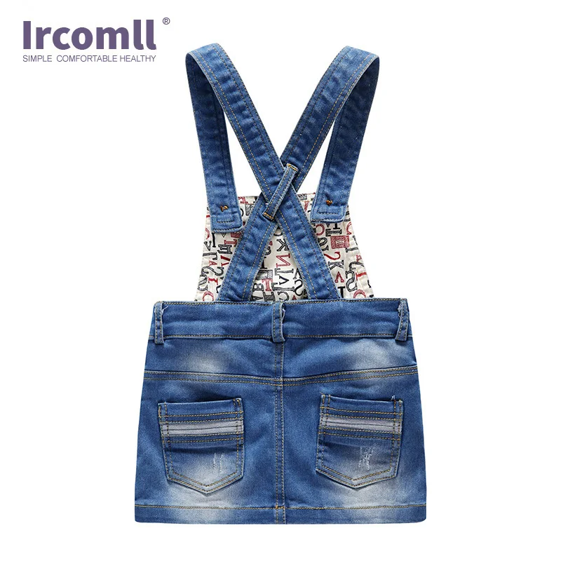 Ircomll Baby Girl Overall Skirt Jeans Girl Suspender Casual A-line Denims Suspender Overalls Girl 9M-3T Denim Clothes