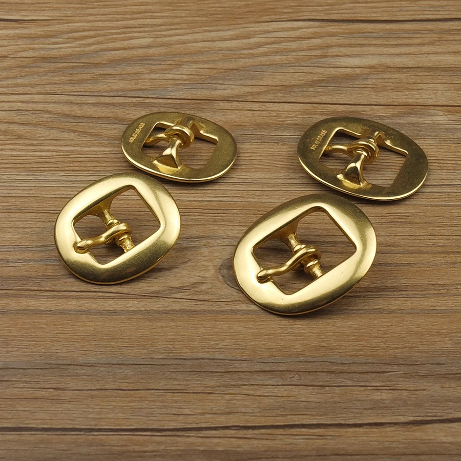 DIY Johnleather Craft Hardware Solid Brass 5/8'' 3/4'' Bridle Halter