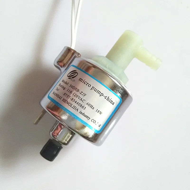 Микро электромагнитный насос Модель 30DCB ZJF напряжение 110 120vac 60hz мощность 18