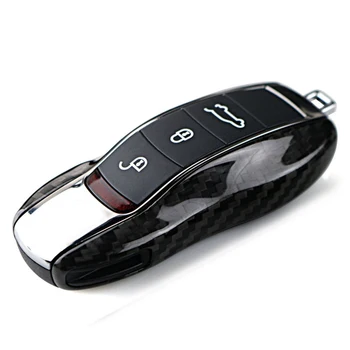 

100% Real Carbon Fiber Car Key Cover Case for Porsche Cayenne Panamera Caman 911
