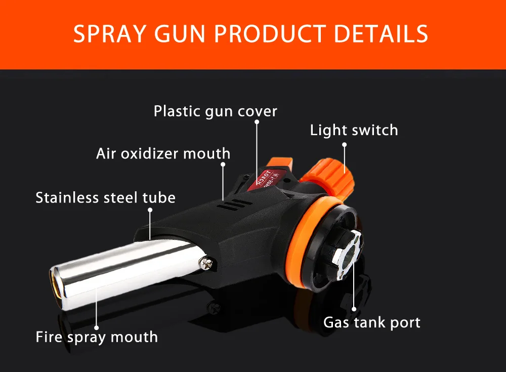 WS - 509 Ultralight Compact Design Big Fire Portable Piezo Ignition Gun