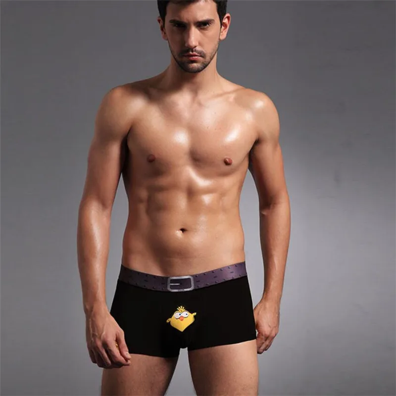 

2019 Shorts Men Underwear Boxers Panties 10Pcs\lot Breathable Cartoon print mens Boxer Boxers Short Underwear Short L-XXXL