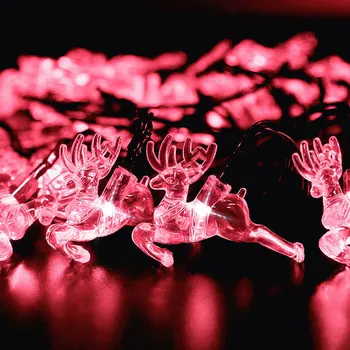 

5M 20LEDs Sika Deer Solar String light Outdoor Garden String Lights with Solar Panel Luces Decoration For Xmas Home MYC