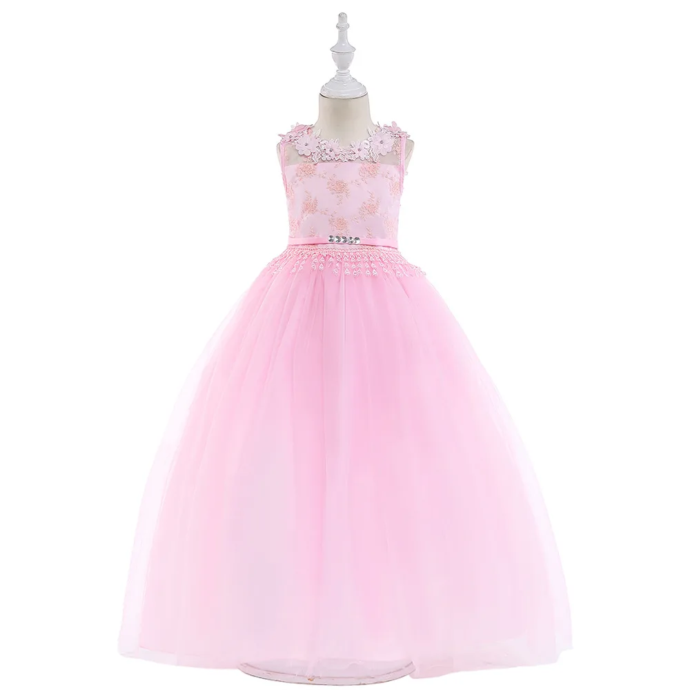 Girl-s-sleeveless-lace-dress-Long-dress-of-the-middle-and-big-children-s-dew-back (1)