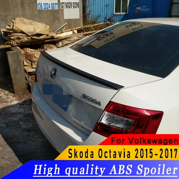 

High quality ABS rear wing spoiler primer DIY any color spoiler for Octavia rear spoiler For Volkswagen Skoda Octavia 2015-2017