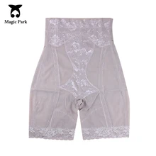 L-5XL новые сетчатые стальные косточки плюс размер высокая посадка сексуальные цветочные корректирующие фигуру трусики волшебный корсет тела контроль моделирующее белье
