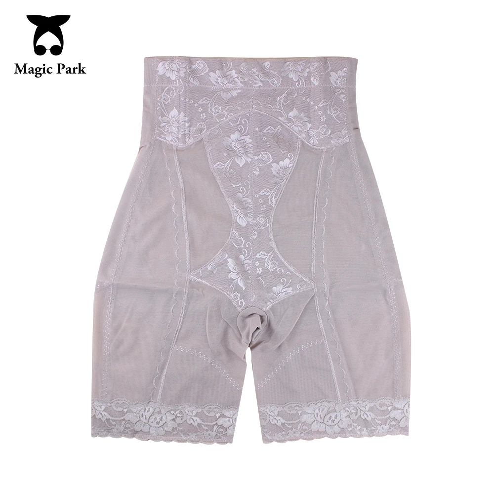 

2016 L-6XL New Mesh Steel Boned Plus size High Rise Sexy Floral panty shapers Maigc Body shapers Waist Control panties Shapewear