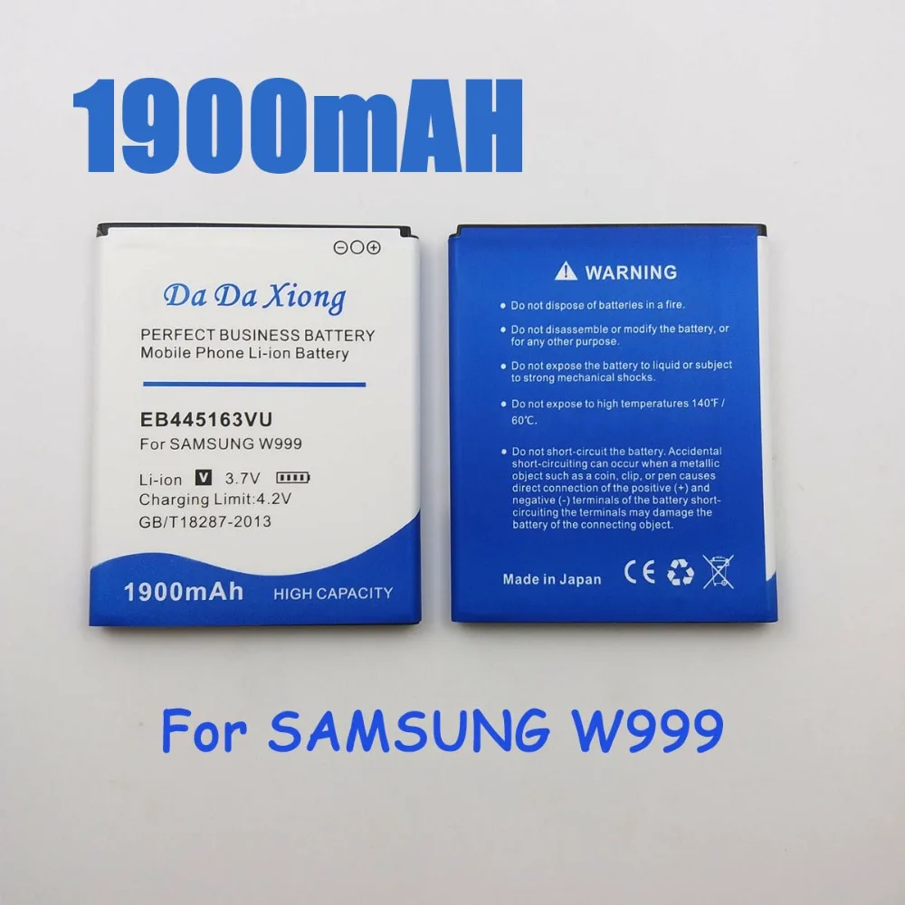 1900mAh EB445163VU батарея для сотового телефона Samsung GT-S7530 GT-S7530E Omnia M GT-S7530L | Мобильные