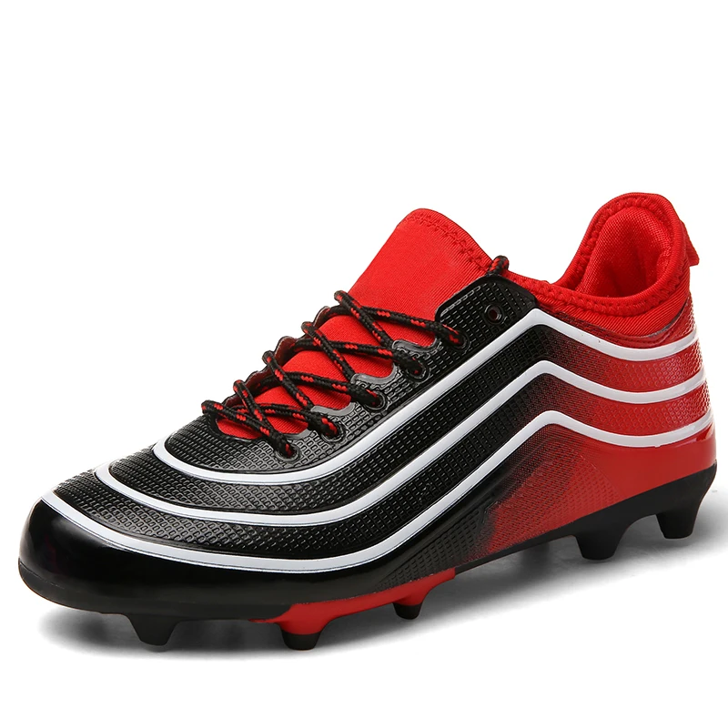 

Unisex Long Spikes Turf Cleats Children Football Shoes Kids Sneakers Boys Foot Ball Trainers Shoes Rubber Girls Soccer Shoes