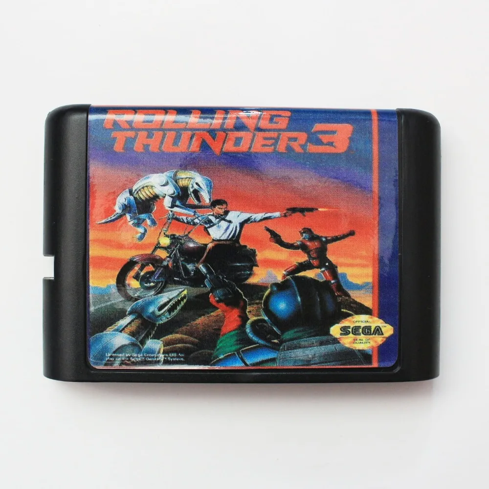 

Rolling Thunder 3 16 bit SEGA MD Game Card For Sega Mega Drive For Genesis