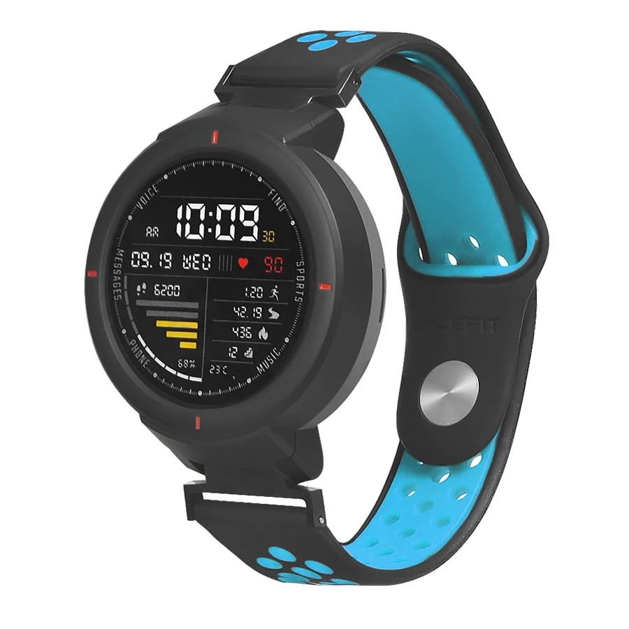 Силиконовый ремешок для часов сменный Браслет Huami Amazfit Verge 3 ремешка двухцветные