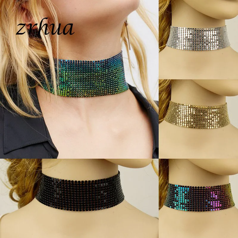 ZRHUA New Statement Trendy Jewelry Choker Multi Layer Necklace Gift for Women Boho Layering Chokers Chockers girls Wholesale - Image 5