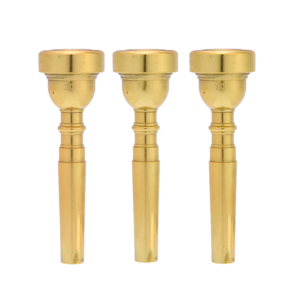 

New Metal Trumpet Mouthpiece for Bach 3C 5C 7C Size Gold Plated Practical Trumpet Accessory Trumpet Mouthpiece EA14