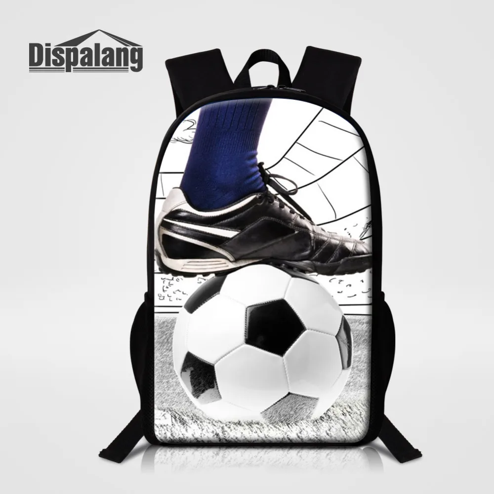 Dispalang Large School Bags Football Pattern School Backpack for Girls Boys Schoolbag Mens