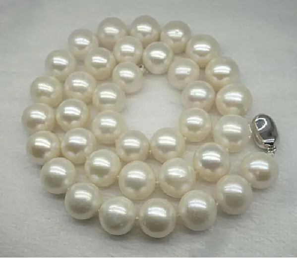 

2016 NEW AAA 18 11-12 MM WOMEN'S WHITE SOUTH SEA PEARL NECKLACE t (9.13)
