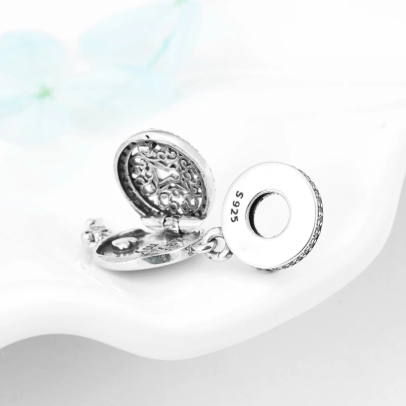 Открывающийся ключ к своему сердцу 925 пробы серебряные подвески бусины подходят к оригиналу Pandora браслет браслеты Изготовление ювелирных изделий