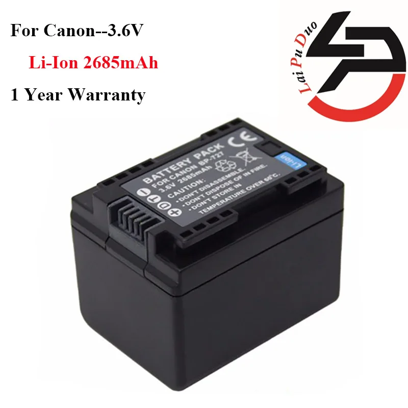 

Hot Sale! Brand New 2685mah High Quality Replacement Camera Battery For Canon BP-718 M500 M52 M50 R300 R32 R30