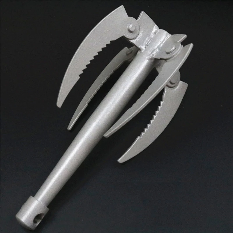 04 JDSR Folding Four-Tooth Anchor Knife Mowing Knife Garden Plants Weeder Weed Remover Water Grass Sickle For Seaweed Cutting Tools