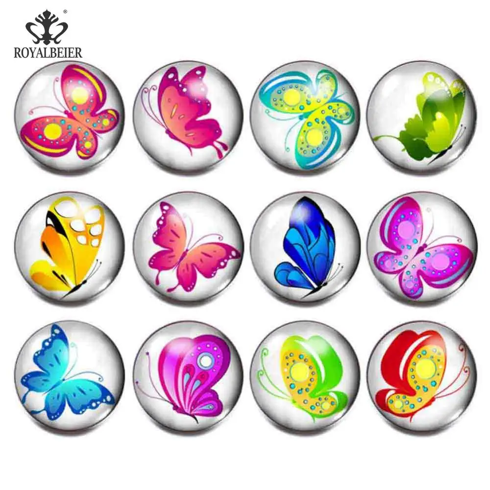 12pcs/lot Green Series Theme Beautiful Exotic Pattern 18mm Snap Button Charms For 18mm Snaps Bracelet Snap Jewelry KZ0622 - Окраска металла: KZ0144