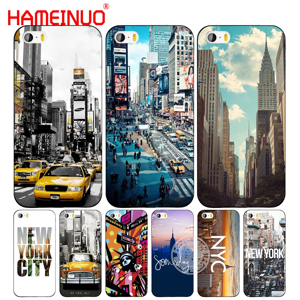HAMEINUO NYC чехол для мобильного телефона с изображением Нью Йорка iphone 6 4 4s 5 5s SE 5c 6s 7 8
