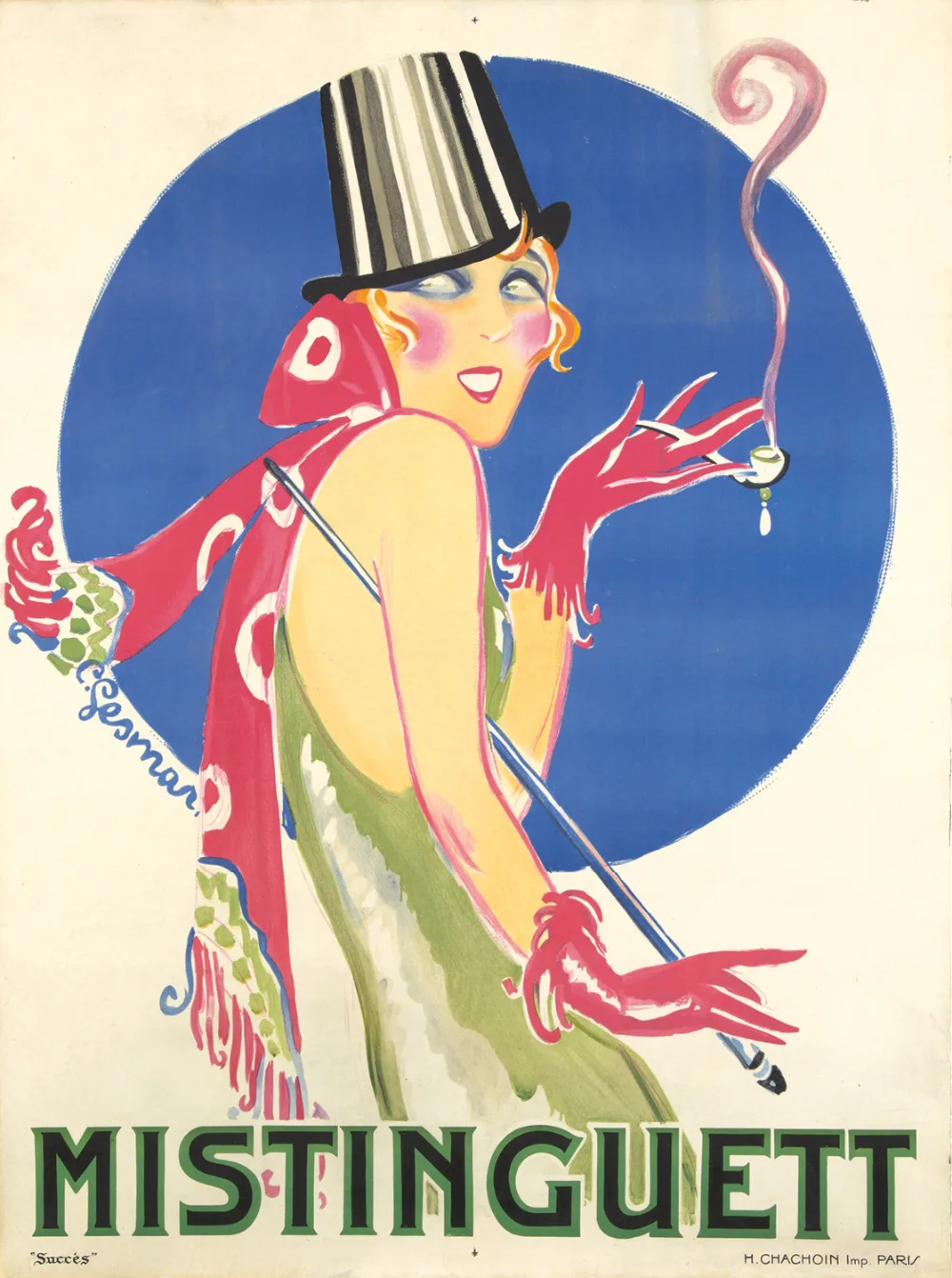Художественный постер Mistinguett для девочек Классическая винтажная декоративная