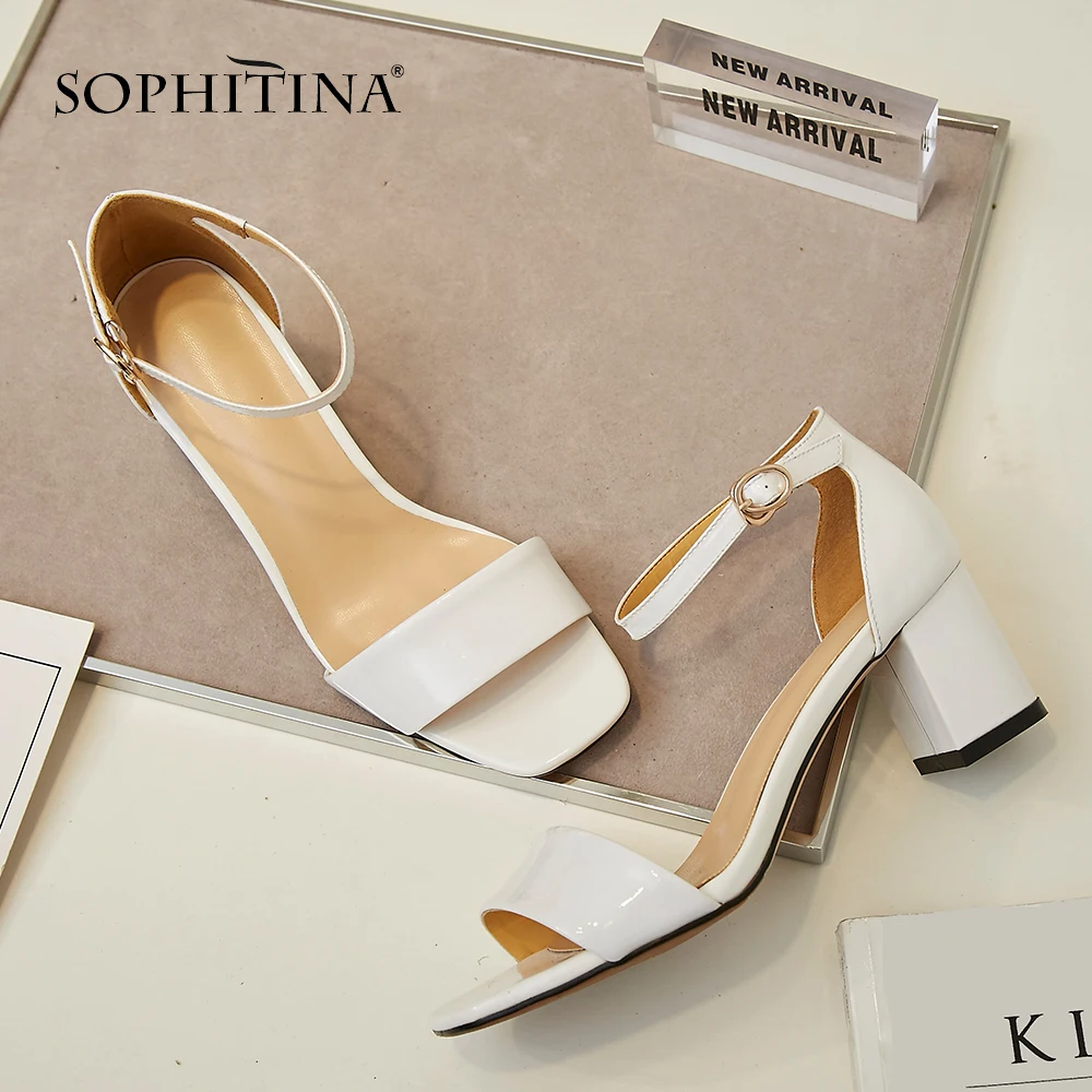SOPHITINA/Новинки 2019 г. Простые сандалии для женщин из натуральной кожи；