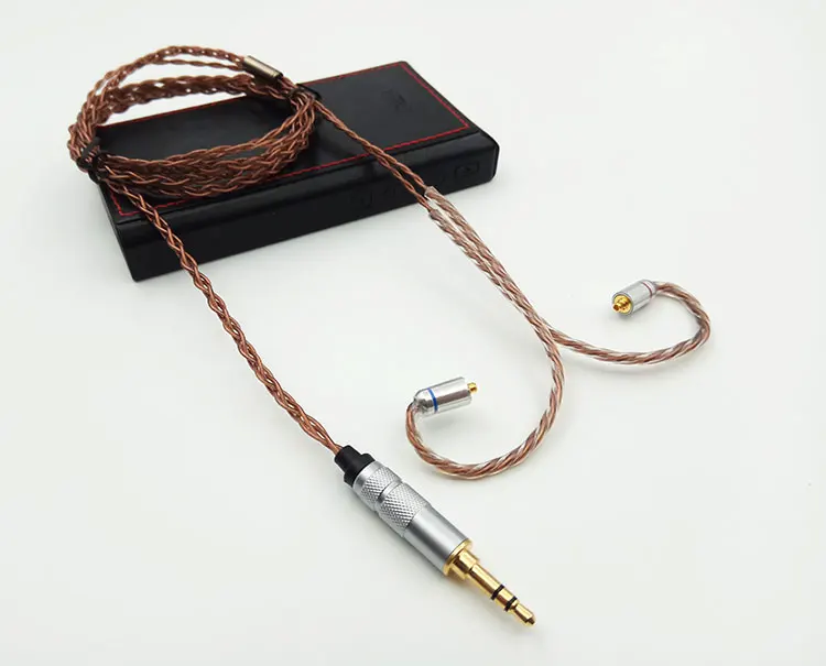 Diy 7N одиночный Кристальный медный посеребренный провод TF10 W4R IM50 IM70 UE900 se535 HD598 0 78 мм