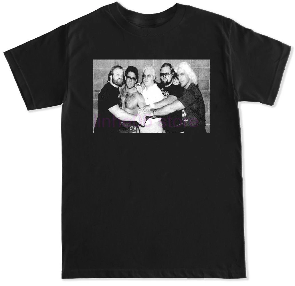 أربعة الفرسان RIC الذوق الطبيعة الصبي برو المصارعة الكلاسيكية وو الرجعية رجل T قميص