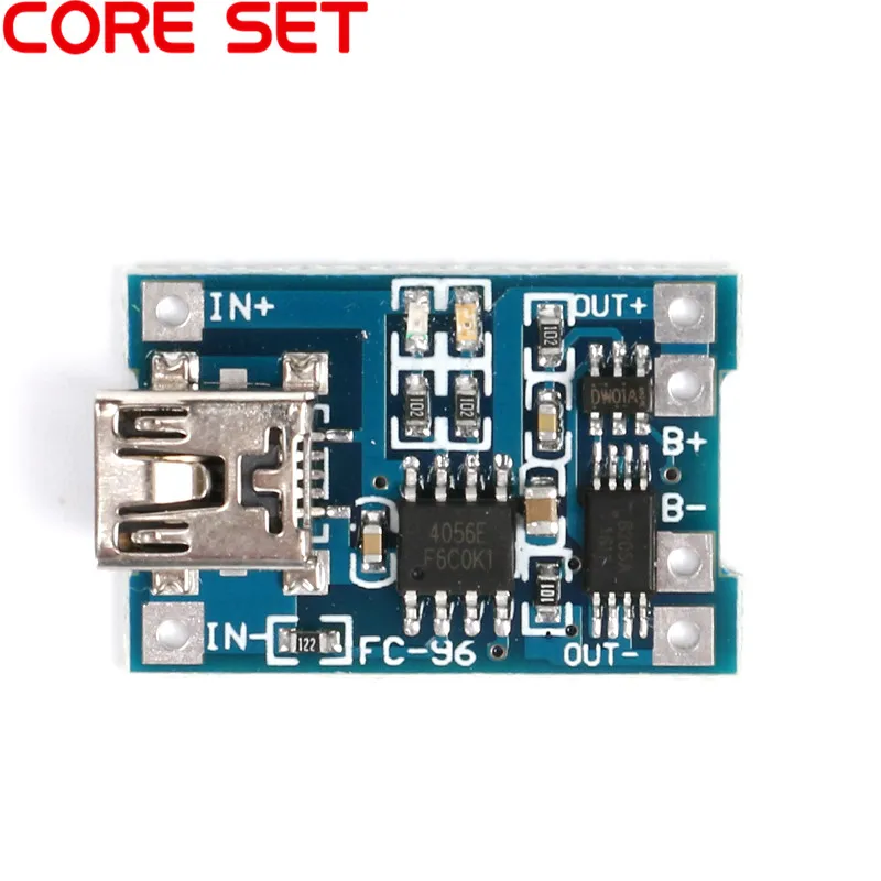 Зарядная плата TP4056 2 шт. MINI USB 5 В 1 А литий ионный аккумулятор 18650 зарядная модуль