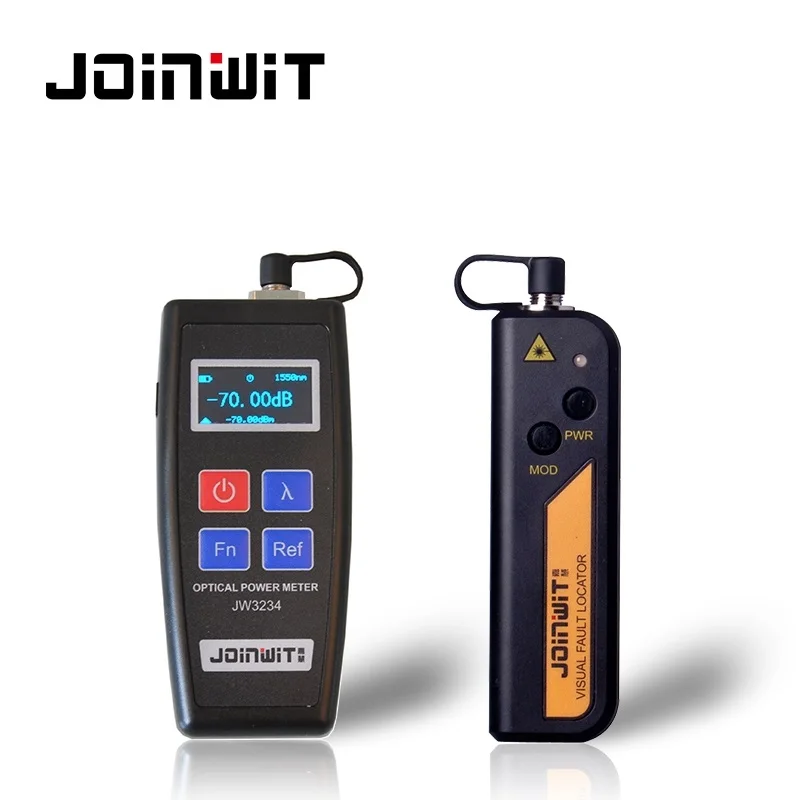 JoinWit JW3234C мини OPM оптический измеритель мощности-50~+ 26dBm и JW3105N VFL лазерный волоконно-оптический тестер 1 мВт Визуальный дефектоскоп