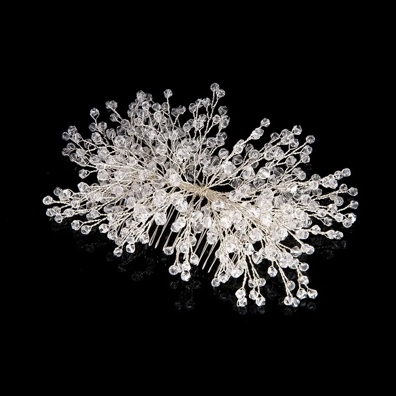 Hair Comb Crystal Beads