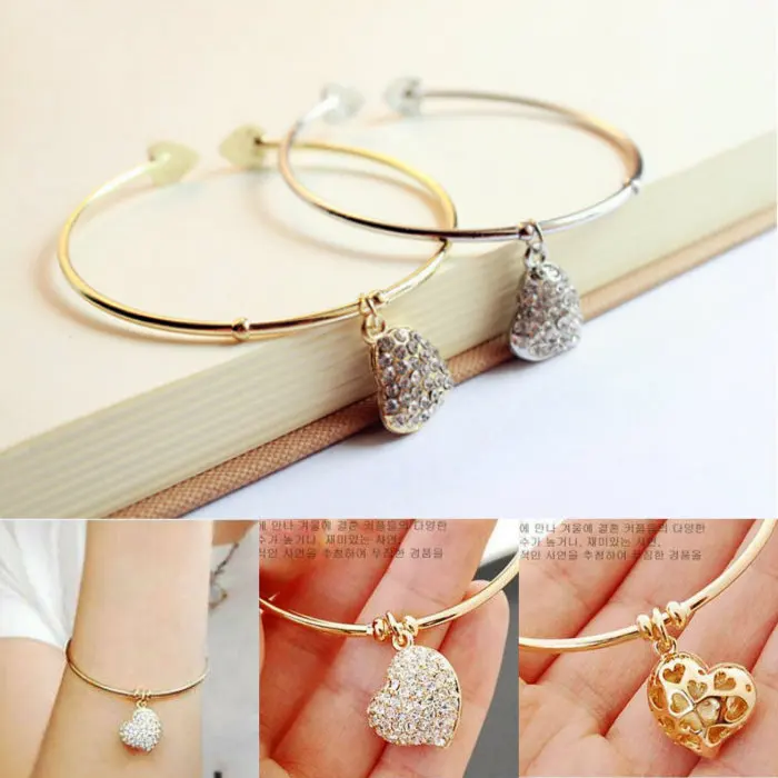Hot Sale Fashion Women font b Gold b font Color Silver Color Simple Hollow Out Carving