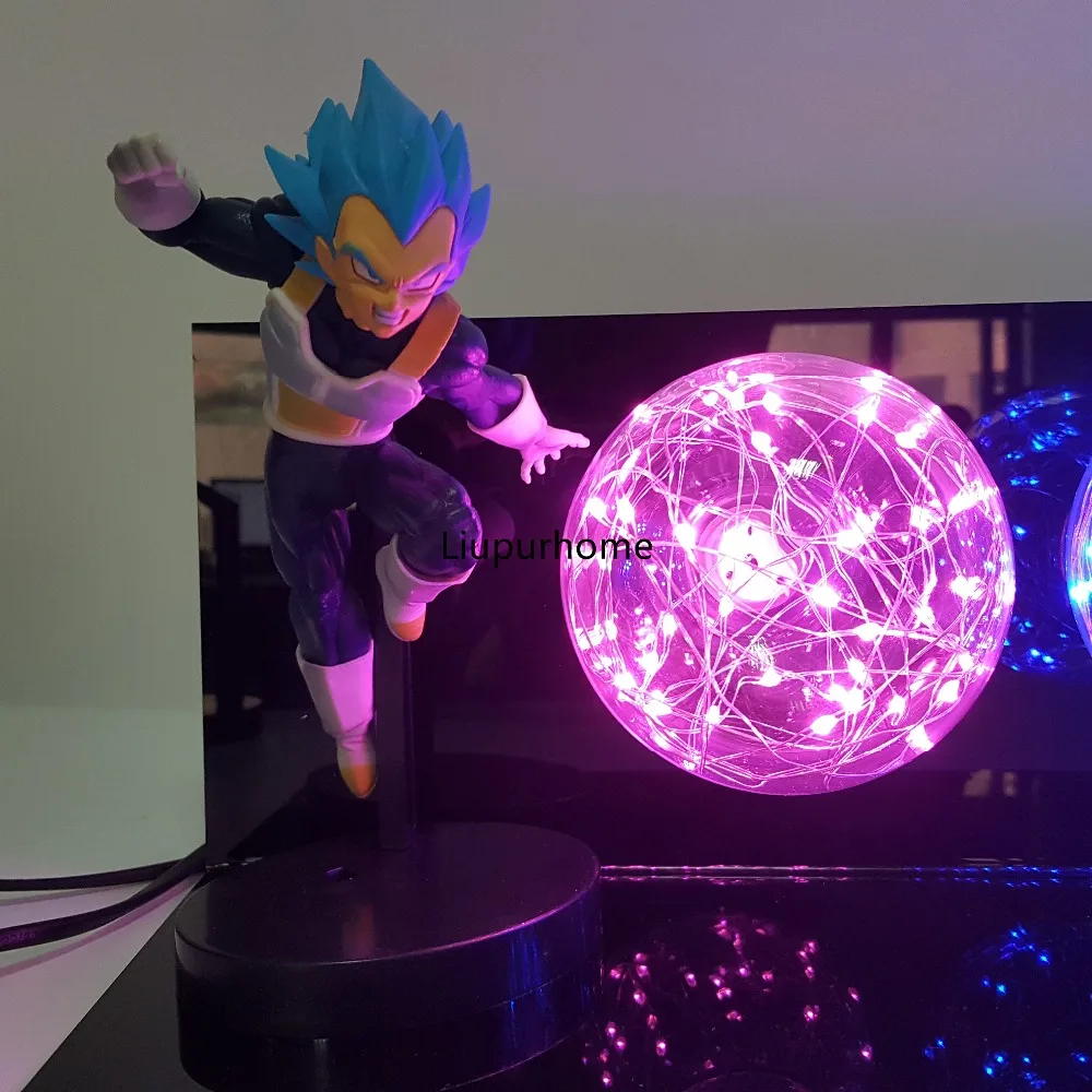 Lampara Dragon Ball Супер Гоку Вегета светодиодный настольная лампа Luminaria Dragon Ball Z ночники творческий декоративный настольная лампа