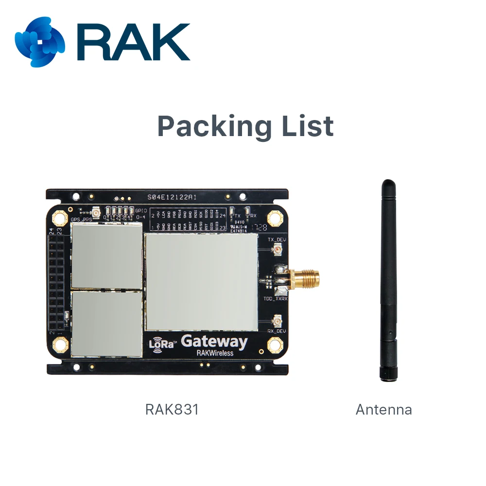Шлюз RAK831 LoRa/LoRaWAN модуль 433/868/915 МГц база на SX1301 беспроводная передача спектра