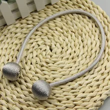 Серебристые Металлические Магнитные перламутровые шаровые занавески подхваты для штор с завязками на спине зажимы с пряжкой Аксессуары для штор подхваты